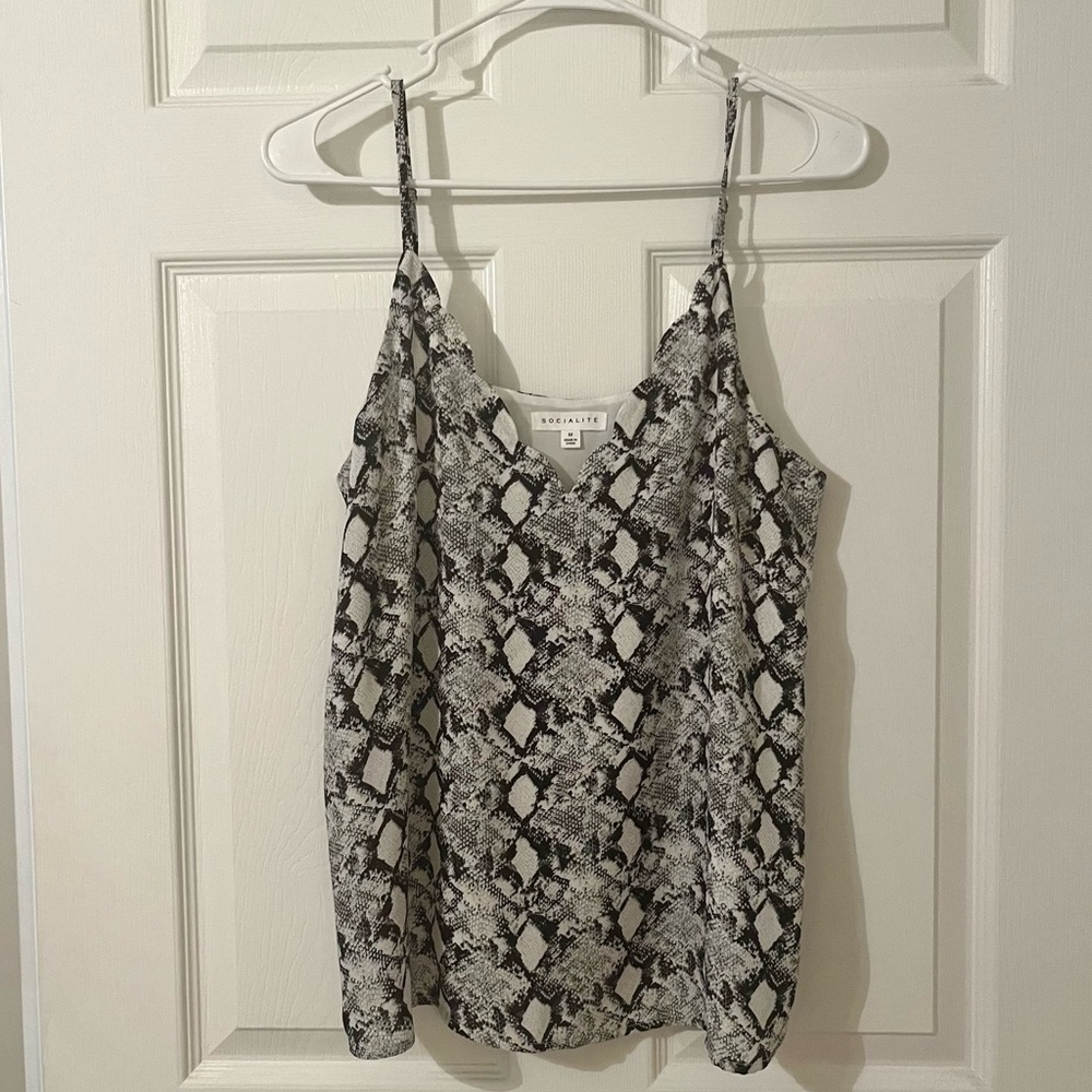 Snake Print Tank Top